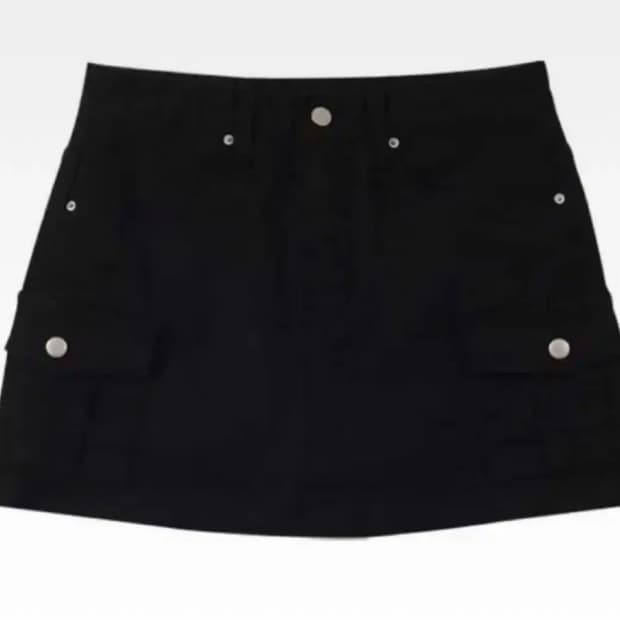 애즈온 사이드 포켓 카고 스커트 