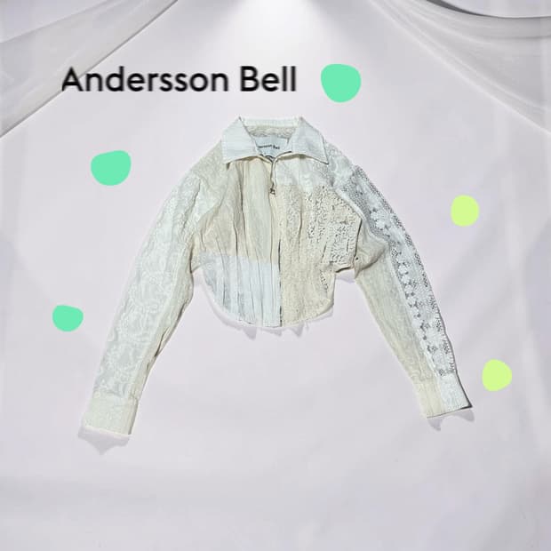 Andersson Bell 레이스 셔츠 블라우스 