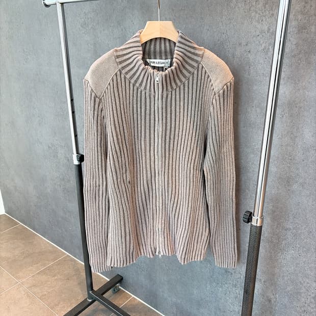 (정품/새상품) 아워레가시 남성 코튼 캐시미어 클래식 집업 가디건