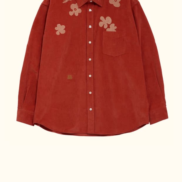 꼬떼 Pixie Garden Corduroy Shirts(ORANGE)