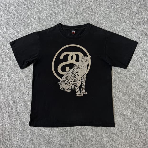 Stussy 00s 스투시 더블에스 치타 반팔티