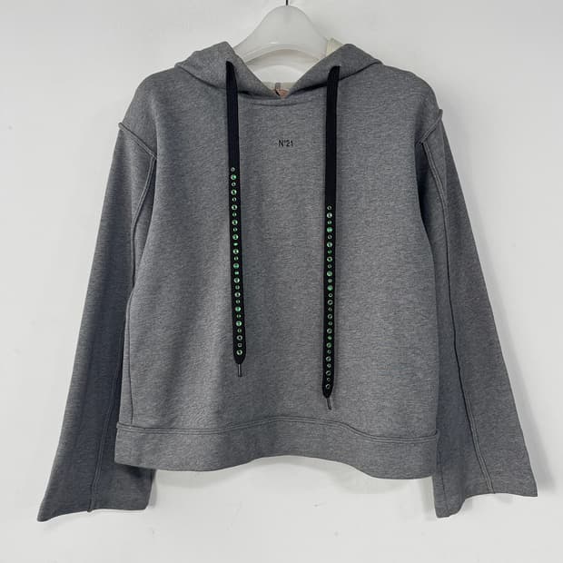 N21 드로스트링 로고 후디