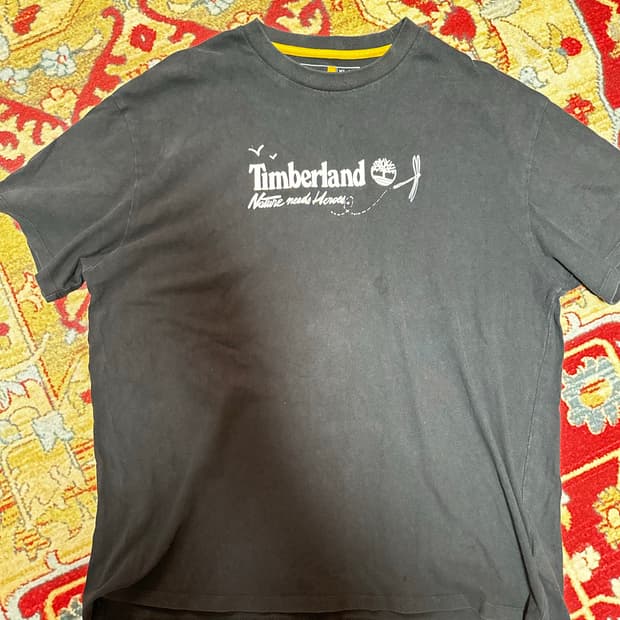 팀버랜드 백로고 프린팅 반팔 티셔츠