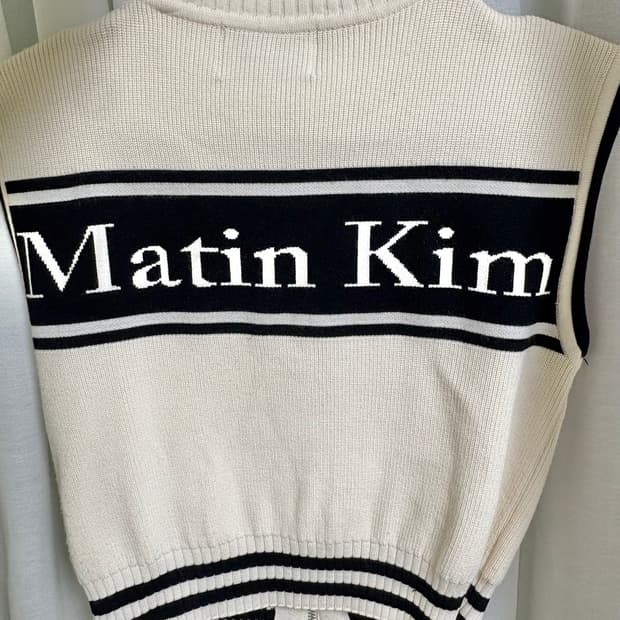 마뗑킴 니트 베스트- 아이보리