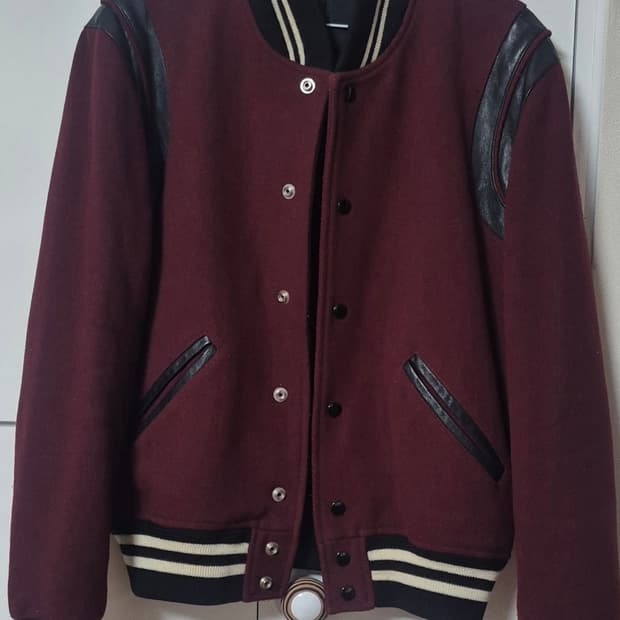 에디슬리먼 생로랑 14fw 바시티 자켓