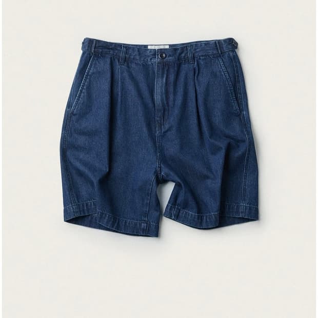 헨리코튼 Tuck Twill Denim Shorts 데님 반바지