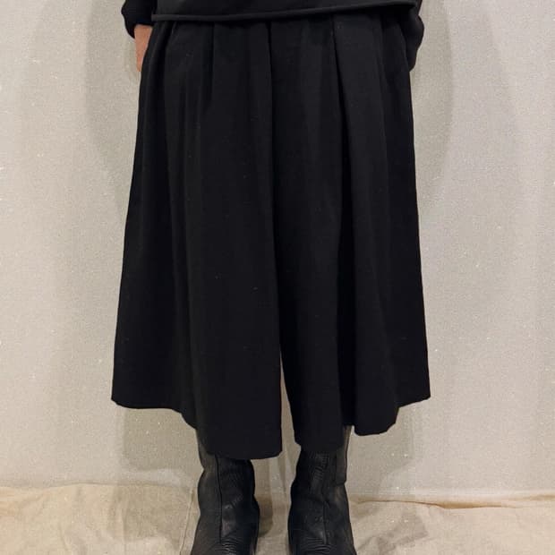 요지야마모토 와이드 하카마 팬츠
