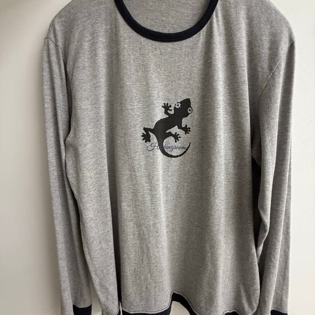 해칭룸 Lizard Ringer Tee M.Grey 