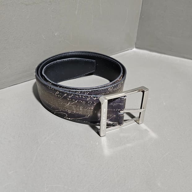 벨루티 스크리토 버클 레더 벨트