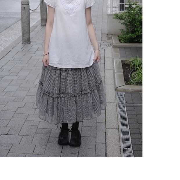 Catherine cottage check Skirt