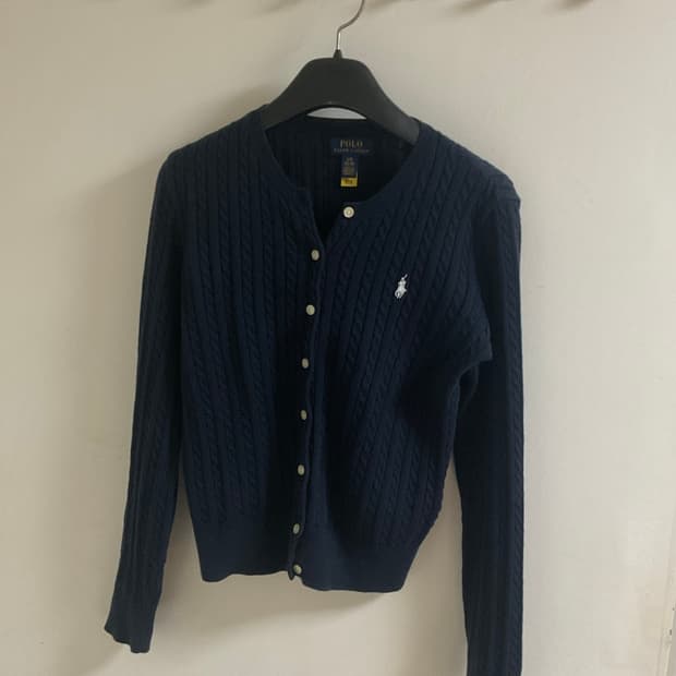 폴로 가디건 NAVY