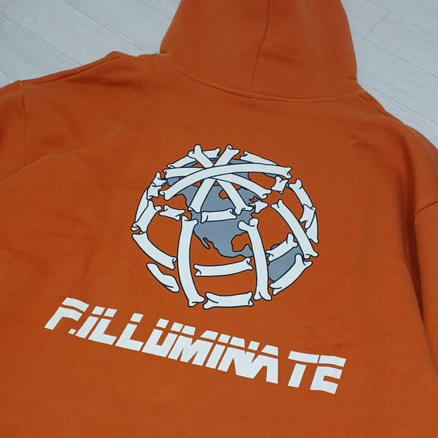 필루미네이트 유니섹스 오버핏 본넷 후디 로고 후드