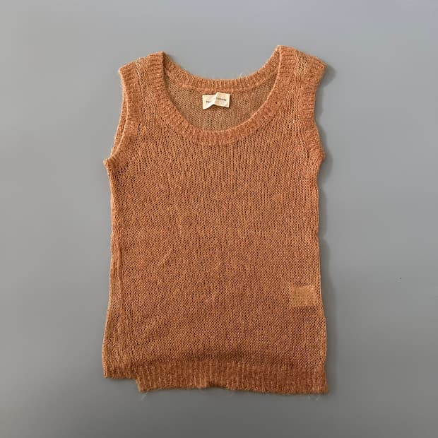 츠모리치사토 tsumori chisato 모헤어혼방 민소매 조끼