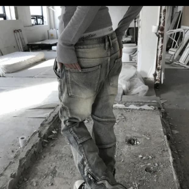 Kyoiii 쿄이 GRIND ZIP CARGO PT BLUE 카고 팬츠