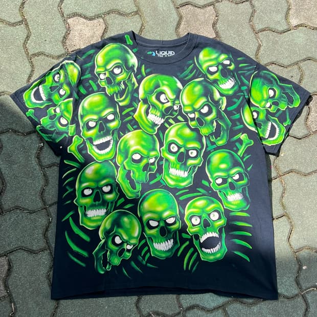 2010s Liquid Blue Skull Pile Reissue 