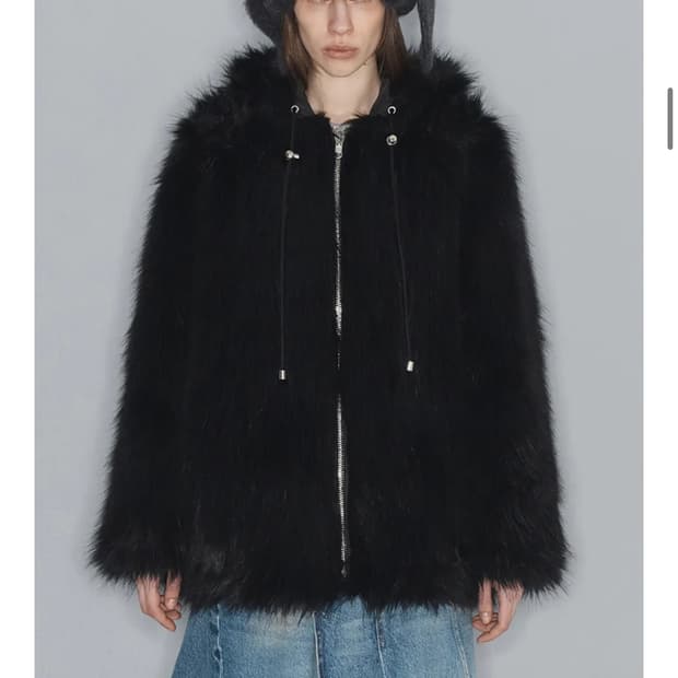 오픈 와이와이 리버시블 퍼자켓