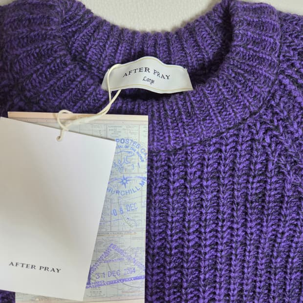 [새상품]애프터프레이 안타르시아 니트 퍼플