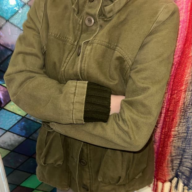 빈티지 카키 자켓