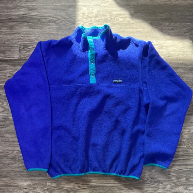 USA Made 80s 파타고니아 신칠라 퍼플 플리스 리듬 딥파일 뤡코즈