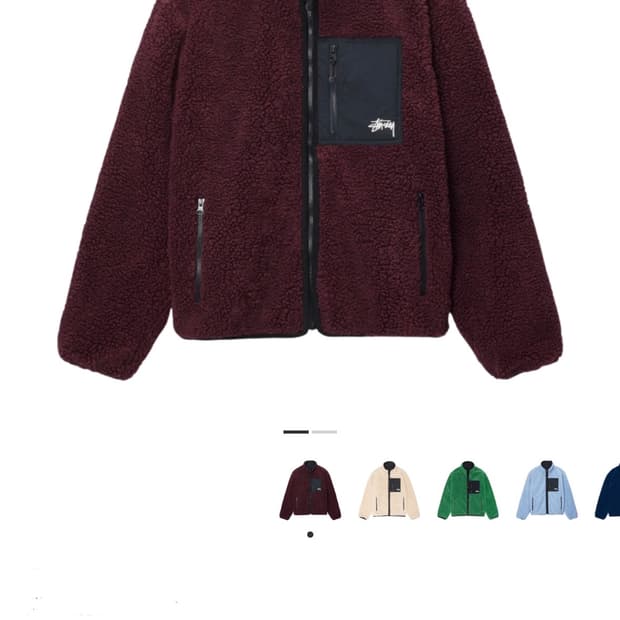 스투시 쉐르파 리버시블 S