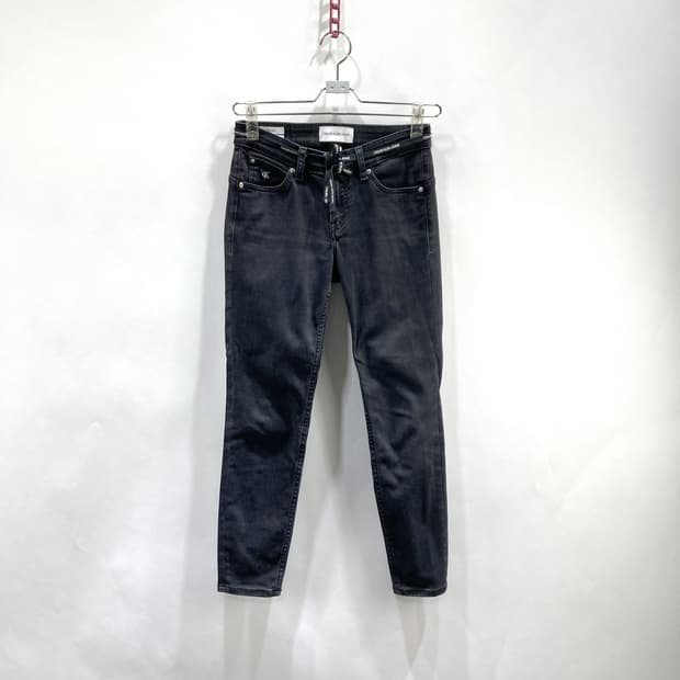 캘빈클라인 여 블랙데님 스키니진 25-26 