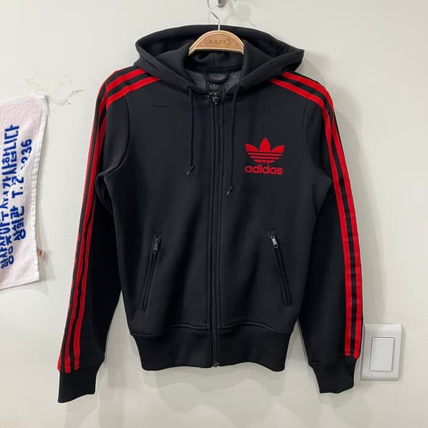 116 아디다스 플락 후드집업 검빨