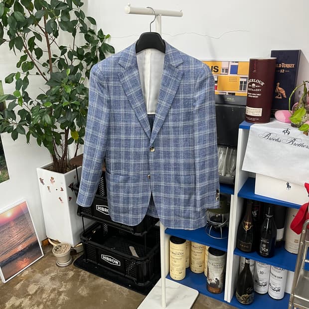 수트서플라이 린넨/실크 블렌드 블레이져 44