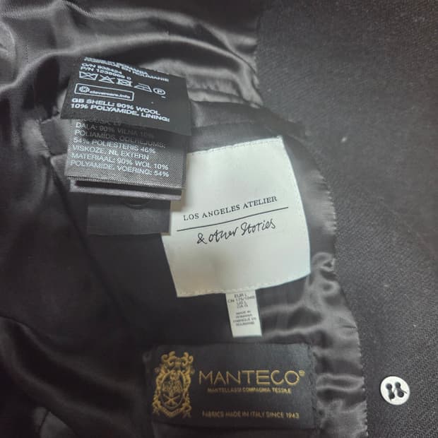 앤아더스토리즈 블랙 모 코트 L(루마니아)