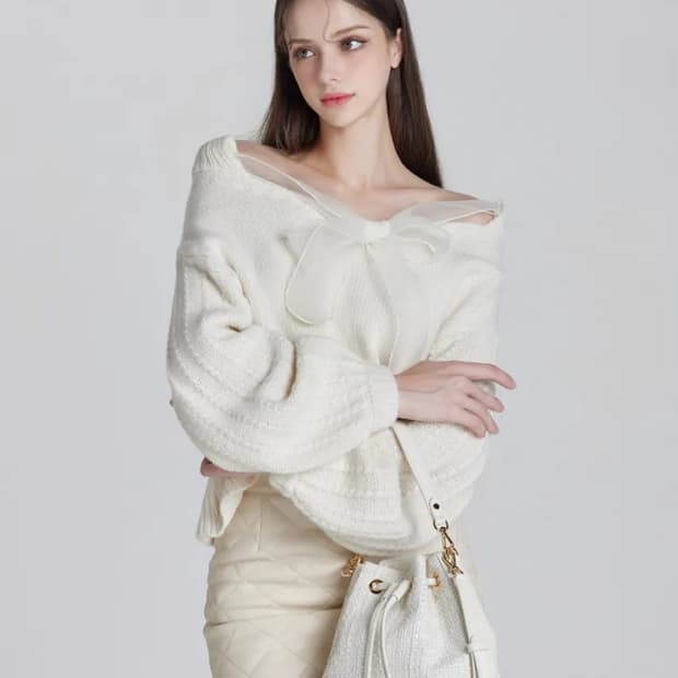 그레이스유 Julie knit top 아이보리