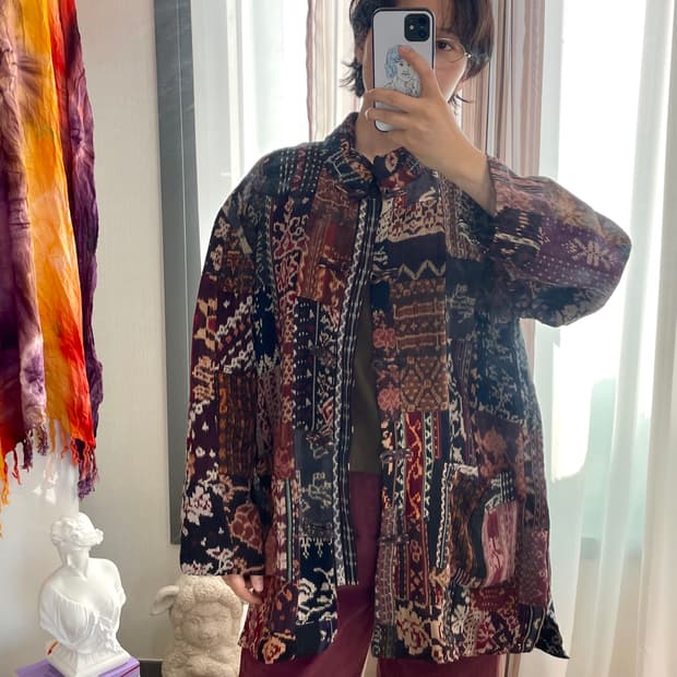 말라이카 에스닉 패치워크 핸드메이드 자켓