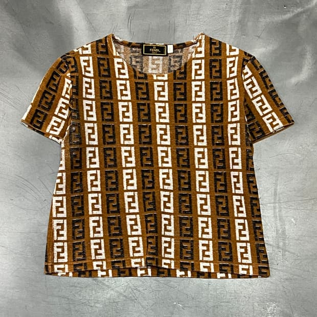  90s 펜디 주카 패턴 반팔티 y16027