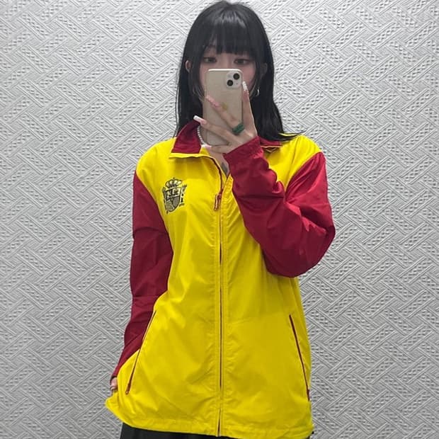 아디다스 올드스쿨 레트로 스페인 에스파냐 바람막이 자켓 M C12378
