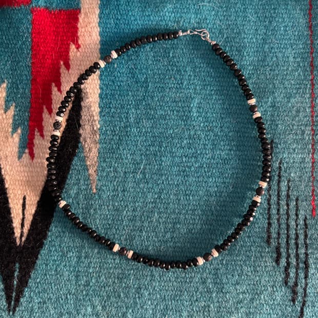 Handmade necklace / black