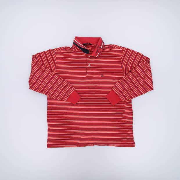 L 먼싱웨어 스트라이프 긴팔카라티 0318H1