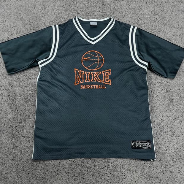 (XL) 나이키 올드스쿨 농구 매쉬 반팔 티