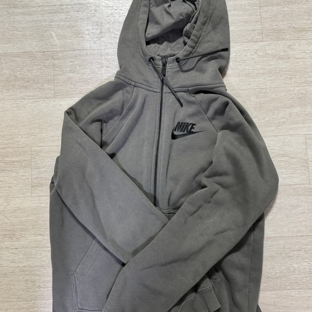 카키색 나이키 후드집업