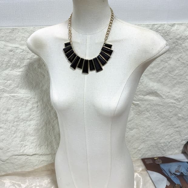 빈티지 고딕 오리엔탈 쿠바체인 목걸이