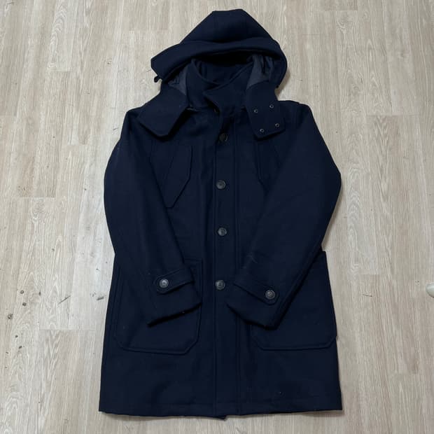 레노마 옴므 남성 모직 후드 싱글 코트 L/100