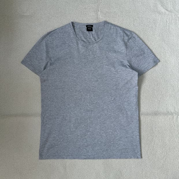 휴고 보스 슬림핏 라운드넥 반팔 티셔츠