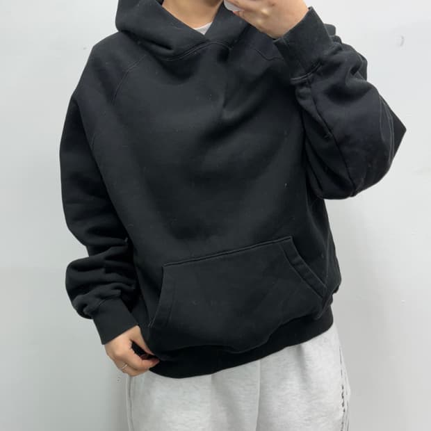 [M] 에센셜 피어오브갓 블랙 후드티