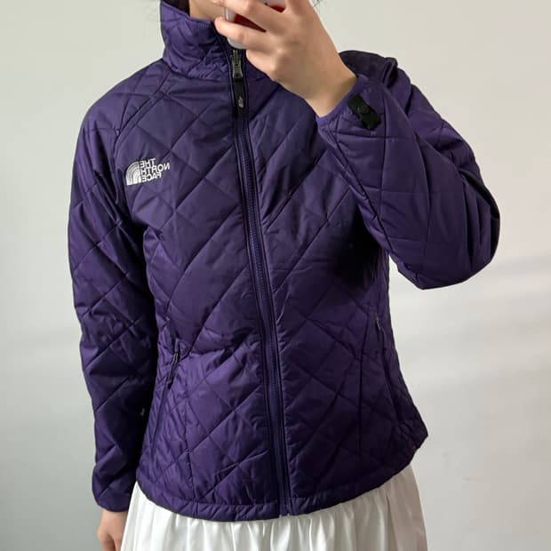 [M] 노스페이스 우먼 퍼플 경량패딩