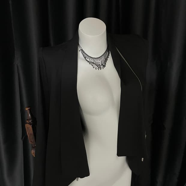 GGPX Zip Detail Draping Blazer