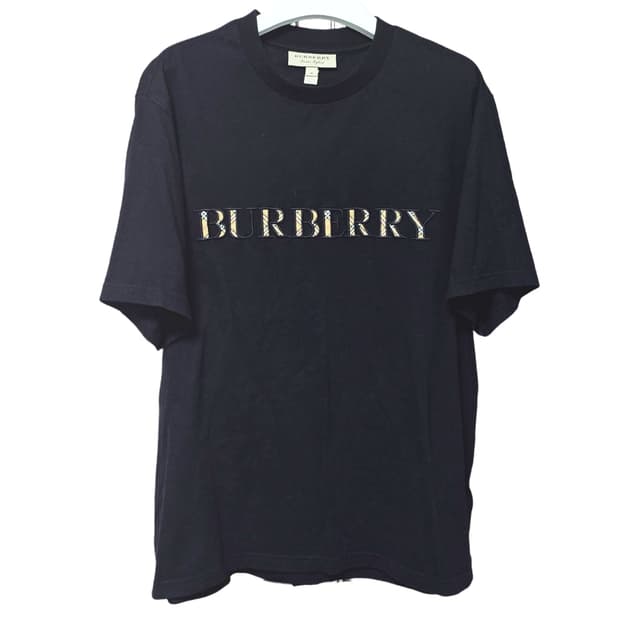 정품 버버리   블랙 반팔티
