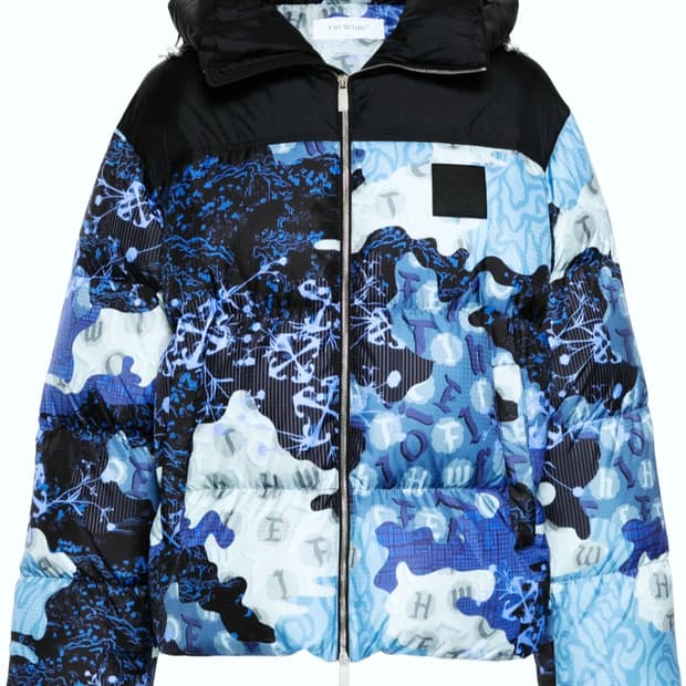 오프화이트 camo puffer 25fw