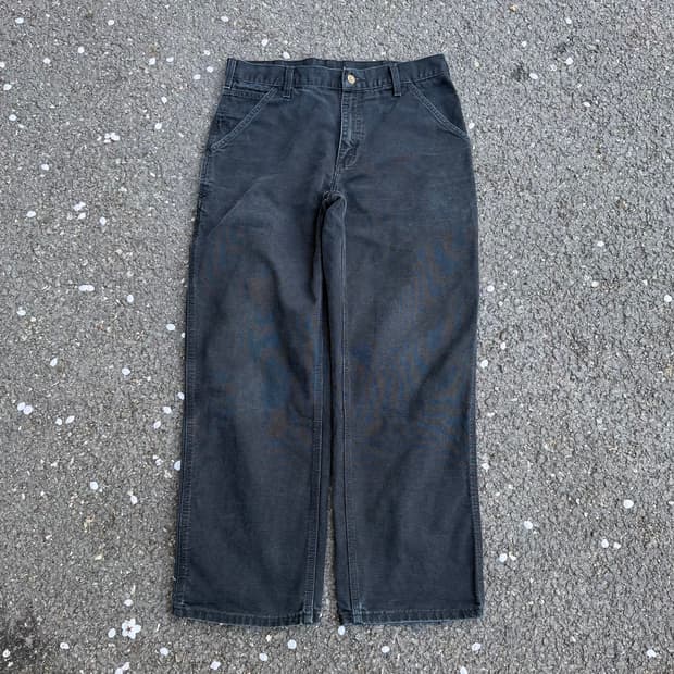 OG 칼하트 B11 BLK 싱글니 카펜터 팬츠