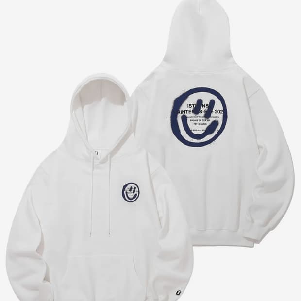 IST KUNST 화이트 후드티 L사이즈