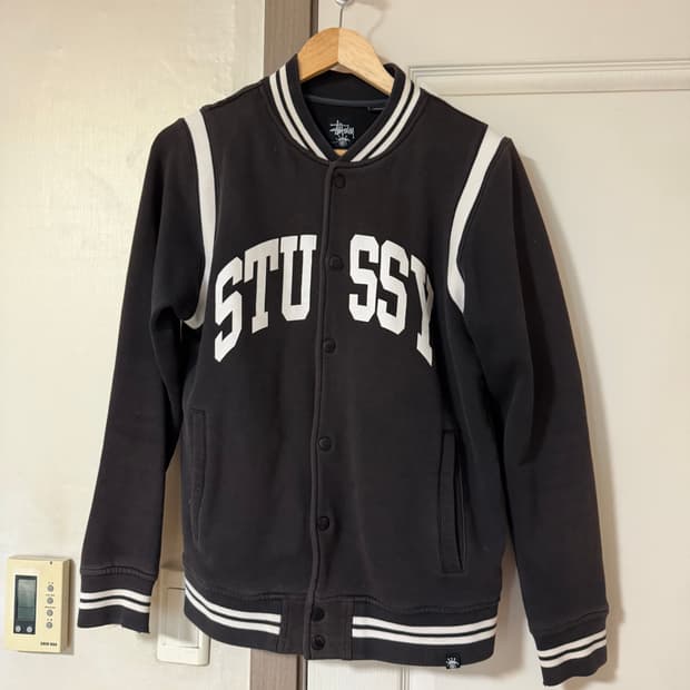 스투시 바시티 자켓 브라운 S