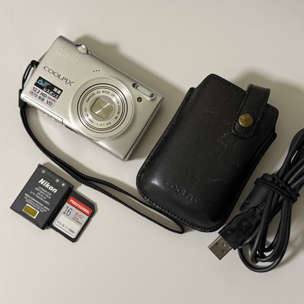 츄 디카) 니콘 쿨픽스 S5100 빈티지디카 디지털카메라 실버