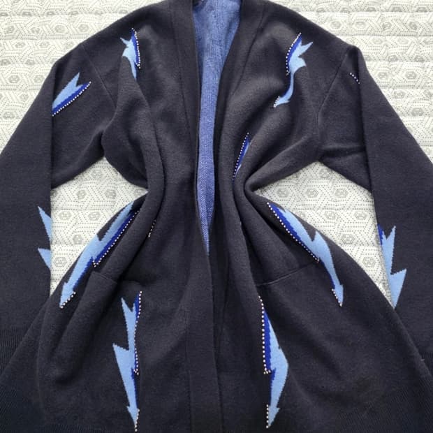 한섬 산드로 SANDRO 가디건 네이비 ~FREE