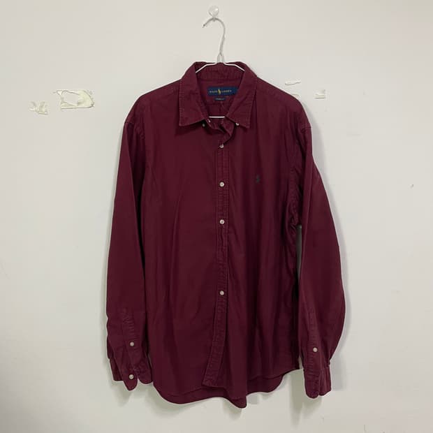 폴로랄프로렌 버건디 셔츠